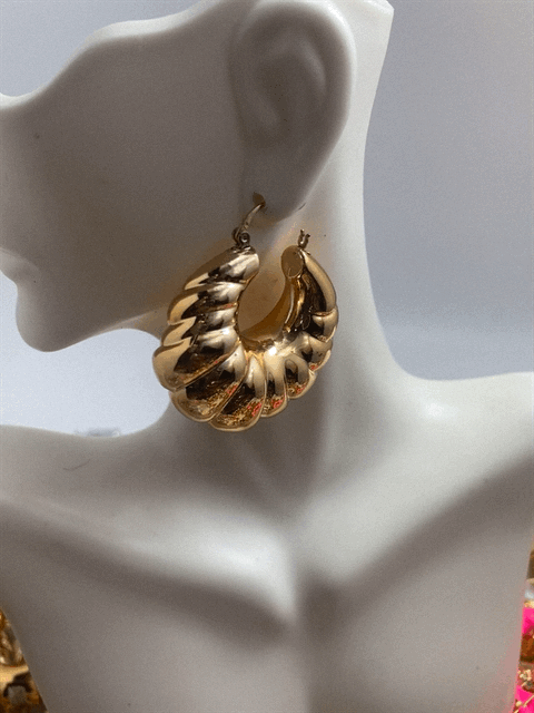 Tricolor Gypsy Hoops
