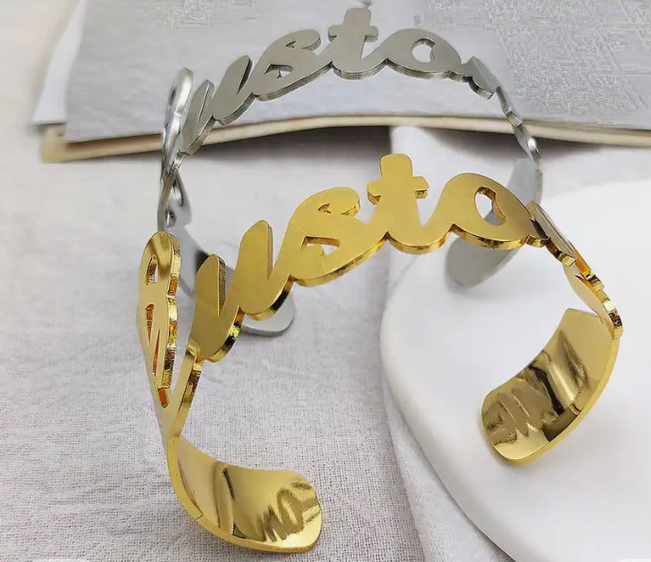 Chunky Name Bangle