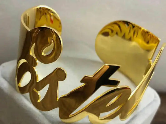 Chunky Name Bangle