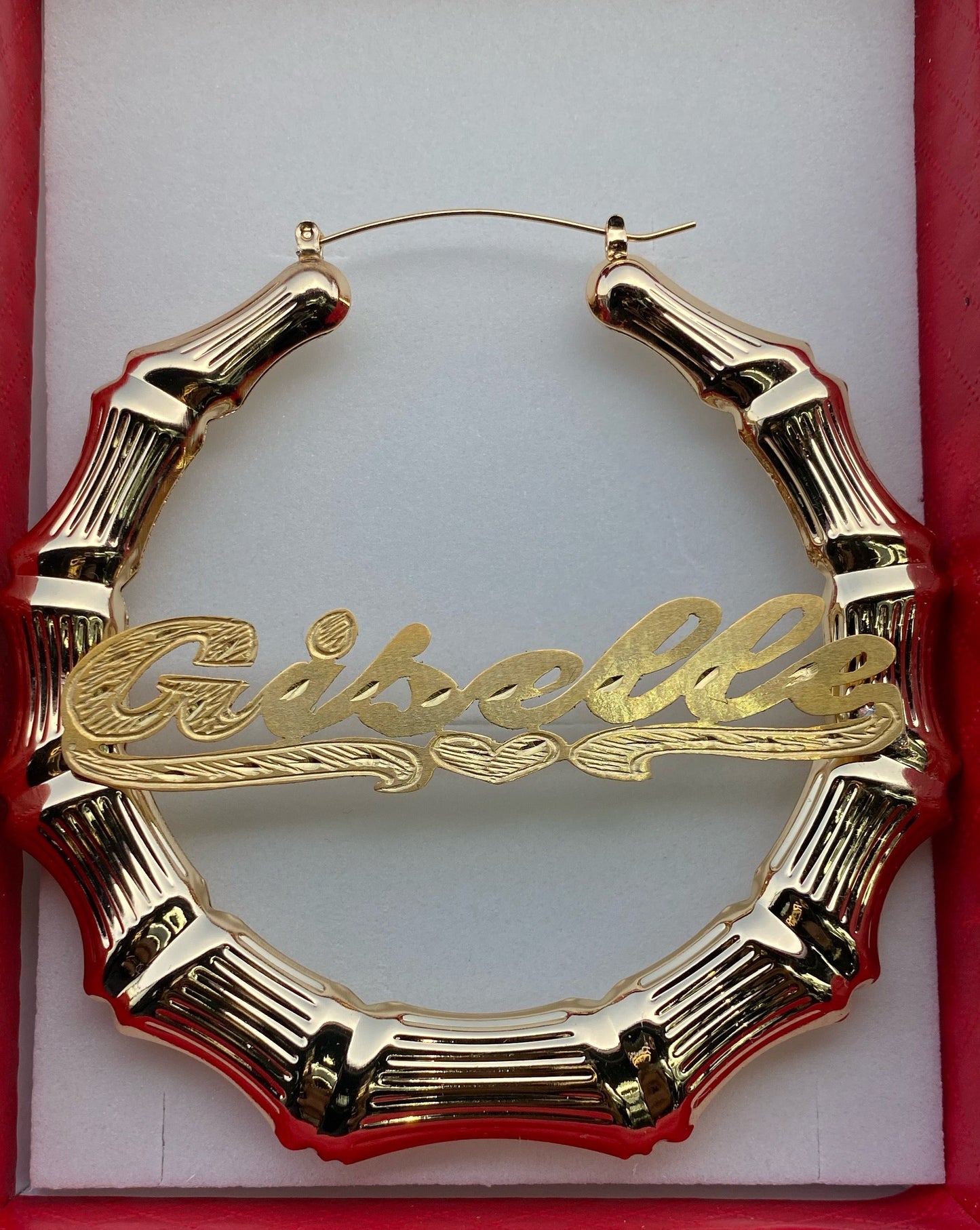 Personalized Bamboo Earrings