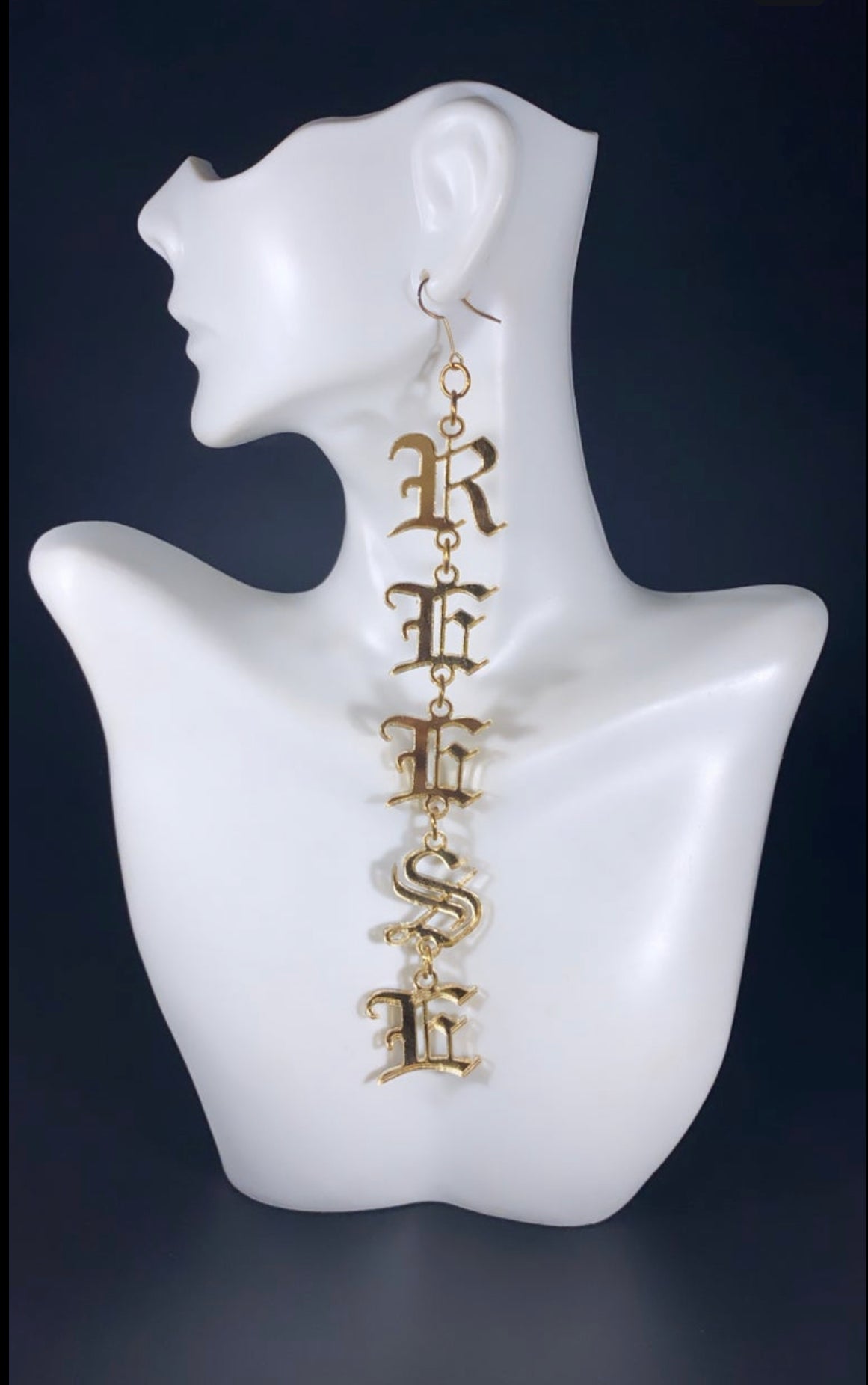 Personalized Dangly Initial Earrings