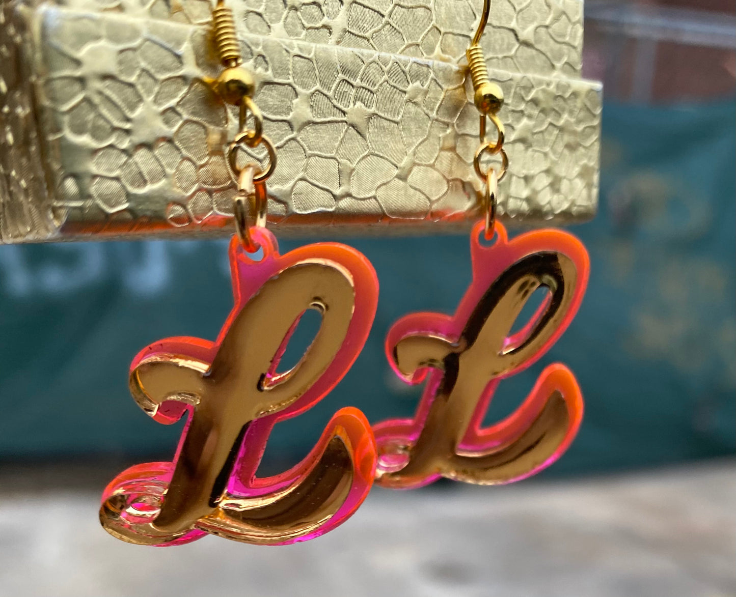 Big Initial Earrings