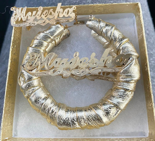 Personalized 88’s (Bamboos) and Personalized Necklace set