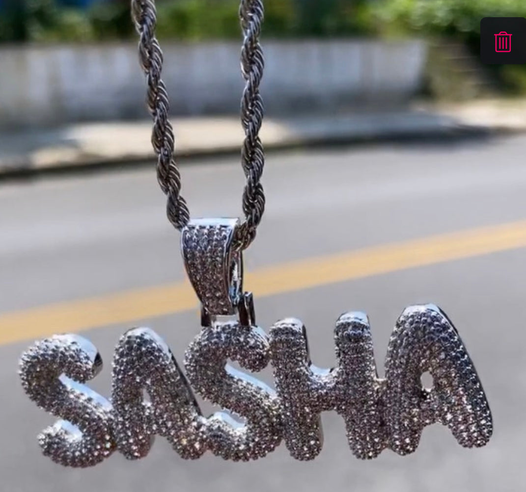 Bubble Name Necklace